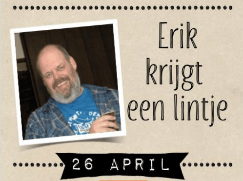 Erik krijgt een lintje